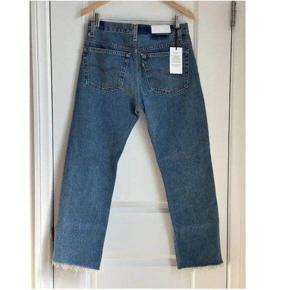 Re/Done Levi’s 501 Fray Hem, Size 28